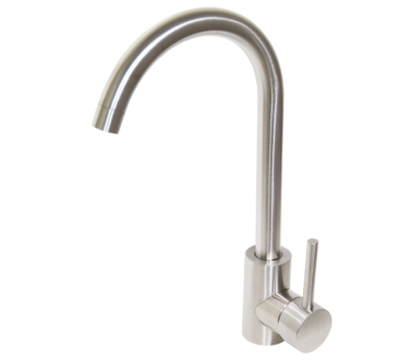 Moon Brushed Stainless Steel Sink Mixer