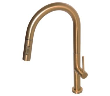Neo Brushed Brass Sink Mixer Pullout
