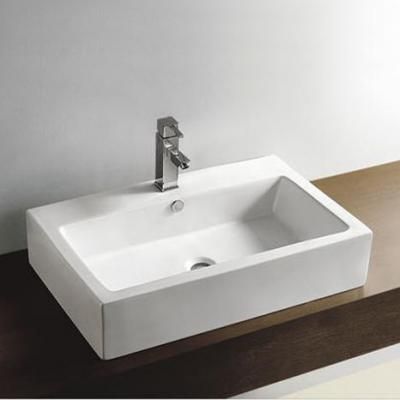 Rectangle Countertop Basin Large White 160x770x500mm