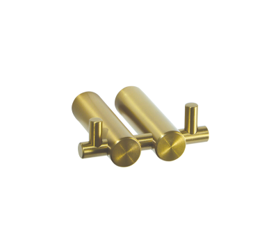 Accessories 88 Brushed Brass Double Robe Hook 