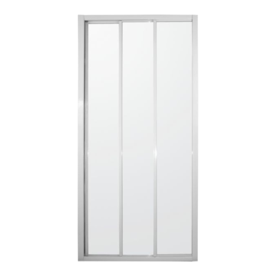 Shower Door Tri Slider White 900x1850