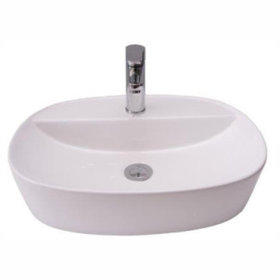Kelly Freestanding Basin Polished White 420x155x500mm 1TH