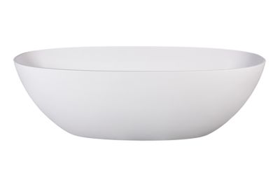 Toronto Countertop Basin Polished White  550x350x125mm