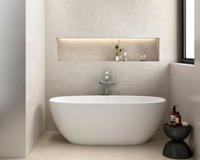 Barcelona 1 Freestanding Bath Polished White 1500x724x532mm