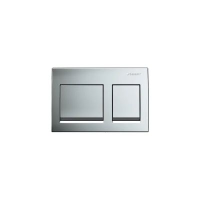 Alpha35 actuator plate, for dual flush: matt chrome-plated
