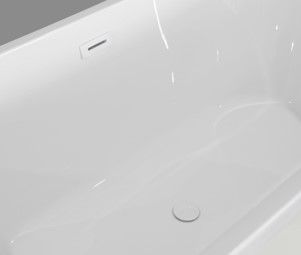 White Pop-up Waste & Overflow Cover 