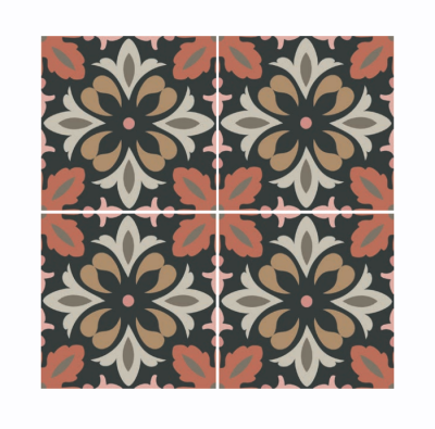 H15 Daisy Day Matt Porcelain 150x150x9mm (0.495sqm/box)