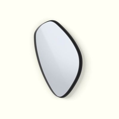 Organic Mirror Series 700x1000mm 50mm Steel Deep Frame Droplet Matte Black