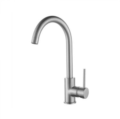 Stylet Satin Nickel Sink Mixer Brushed Steel