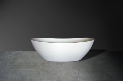 Baby Layla Eco Freestanding Bath Matt White 1640x820x555mm