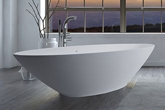 Ciola Freestanding Bath Matt White 1745x880x480mm