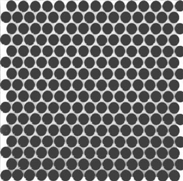 Penny Round Black Matt (315x294mm)