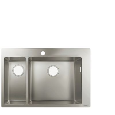 Hansgrohe S71 S711-F655 Built-In Sink 180/450 Stainless Steel