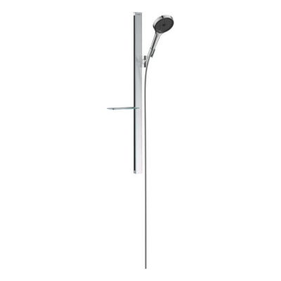 Hansgrohe Rainfinity Shower Set 130 3Jet Ecosmart With Shower Bar 90 Cm And Shelf Chrome