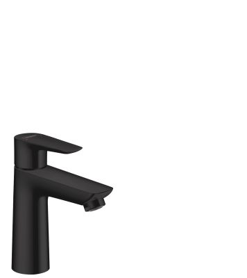 Hansgrohe Talis E Single Lever Basin Mixer 110 Without Waste Set Matt Black