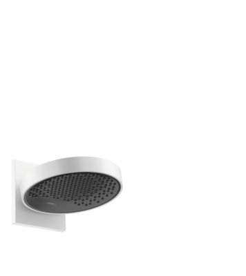 Hansgrohe Rainfinity Overhead Shower 250 1Jet Ecosmart With Wall Connector Matt White