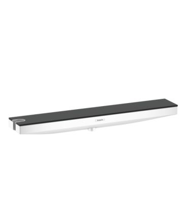 Hansgrohe Rainfinity Wall Outlet Porter 500 With Shower Holder And Shower Shelf Left Matt White