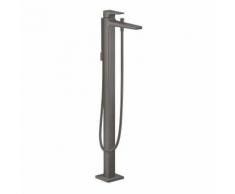 Hansgrohe Metropol Single Lever Bath Mixer Floor-Standing With Lever Handle Brushed Black Chrome