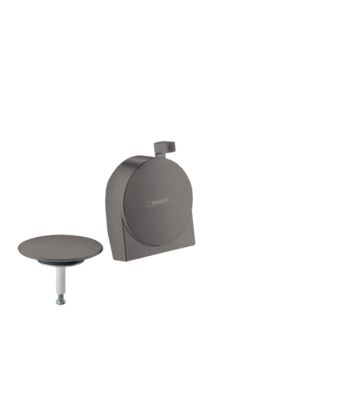 Hansgrohe Exafill S Finish Set Bath Filler, Waste And Overflow Set Brushed Black Chrome