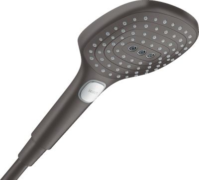 Hansgrohe Raindance Select E Hand Shower 120 3Jet Brushed Black Chrome