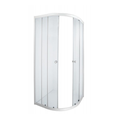 Aqua Lux White Corner Entry 880x880x1850