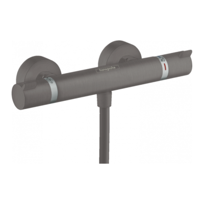 Hansgrohe Ecostat Shower Thermostat Comfort For Exposed Installation Brushed Black Chrome