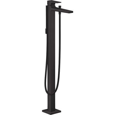 Hansgrohe Metropol Single Lever Bath Mixer Floor-Standing With Lever Handle Matt Black