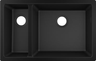 Hansgrohe S51 S510-U635 Under-Mount Sink 180/450 Graphiteblack