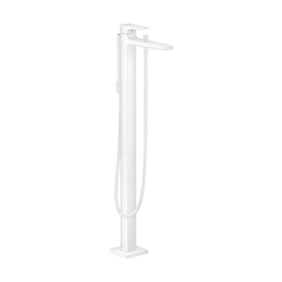 Hansgrohe Metropol Single Lever Bath Mixer Floor-Standing With Lever Handle Matt White