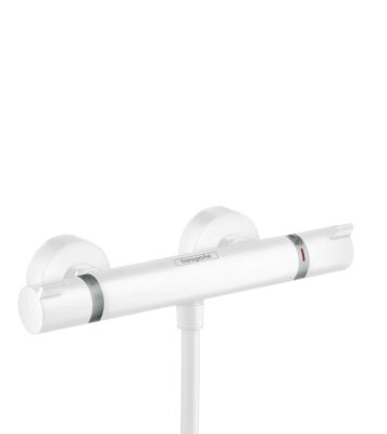 Hansgrohe Ecostat Shower Thermostat Comfort For Exposed Installation Matt White