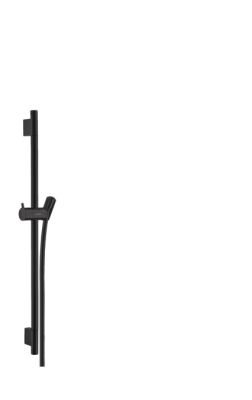 Hansgrohe Unica Shower Bar S Puro 65 Cm With Isiflex Shower Hose 160 Cm Matt Black