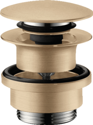 Hansgrohe Waste Set Push-Open For Basin And Bidet Mixers Brushed Bronze
