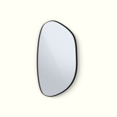 Organic Mirror Series 720x1200mm 30mm Steel Deep Frame Pebble Matte Black