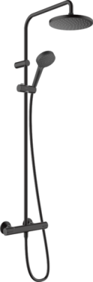 Hansgrohe Vernis Blend Showerpipe 200 1Jet Ecosmart With Thermostat Matt Black