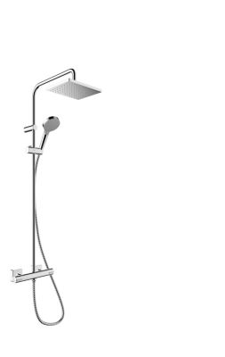 Hansgrohe Vernis Shape Showerpipe 230 1Jet Ecosmart With Thermostat Chrome