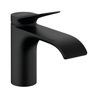 Hansgrohe Vivenis Single Lever Basin Mixer 80 Without Waste Set Matt Black