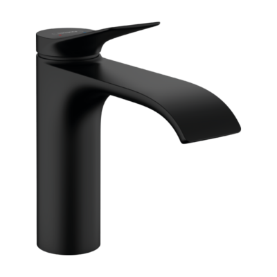 Hansgrohe Vivenis Single Lever Basin Mixer 110 Without Waste Set Matt Black