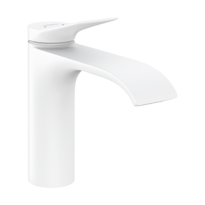 Hansgrohe Vivenis Single Lever Basin Mixer 110 Without Waste Set Matt White