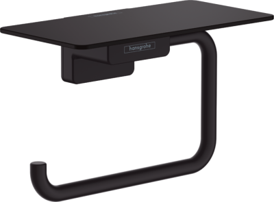 Hansgrohe Addstoris Toilet Paper Holder With Shelf Matt Black