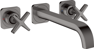 3-hole Basin Mixer For Concealed Installation Wall-mounted With Spout 220 mm And Escutcheons Polishe