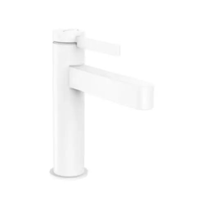 Hansgrohe Finoris Single Lever Basin Mixer 110 Without Waste Set Matt White