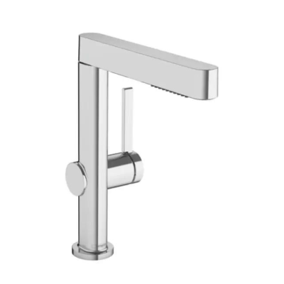 Hansgrohe Finoris Single Lever Basin Mixer 230 With Pull-Out Spray, 2Jet Without Waste Set Chrome