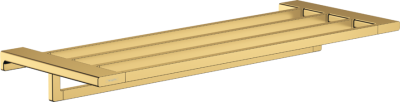 Hansgrohe Addstoris Towel Rack With Towel Rail Polished Gold Optic