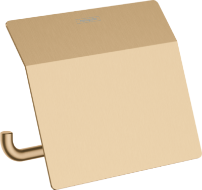 Hansgrohe Addstoris Toilet Paper Holder With Cover Brushed Bronze