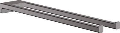 Hansgrohe Addstoris Towel Holder Twin-Handle Brushed Black Chrome