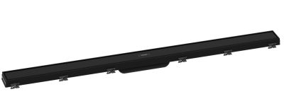 Hansgrohe Raindrain Match Finish Set Shower Drain 1000 With Height Adjustable Frame Matt Black