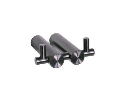 Double Robe Hook Gunmetal