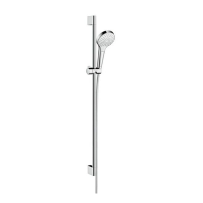 Hansgrohe Croma Select S Shower Set 110 Multi Ecosmart 9 L/Min With Shower Bar 90 Cm White/Chrome