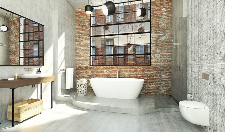 Urban-Industrial Style Bathrooms: Our Quick Guide